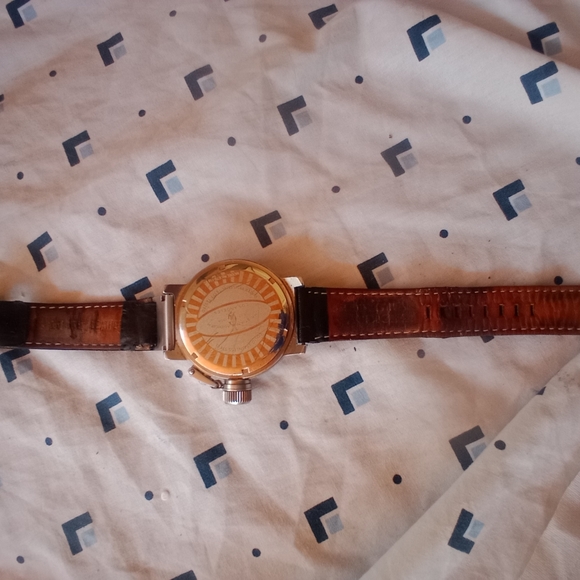 Christian Audigier Mens Silver Case "LOS ANGELES" Dial Genuine leather ETE-115 - Picture 6 of 9